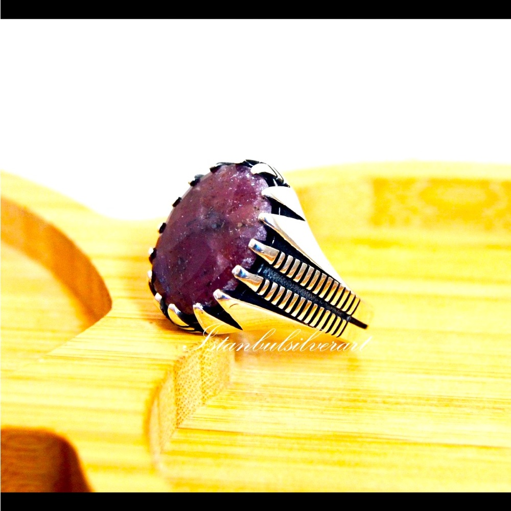 Amethyst 925 sterling silver ring, size 6.5